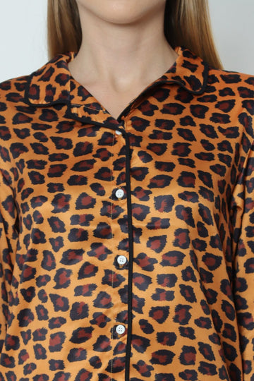 Satin Animal Print